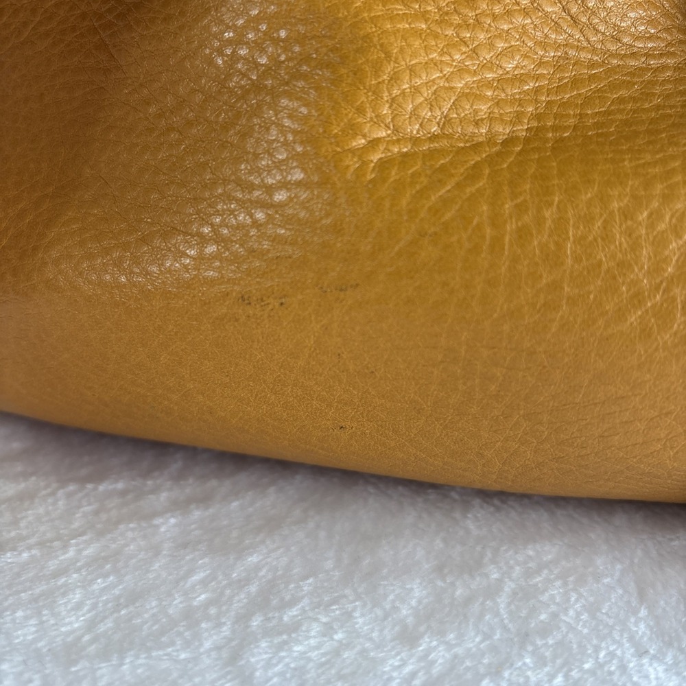 Y2K COACH Alexandra Orange Pebble Leather Convertible Shoulder Bag Charm 15273 - Picture 7 of 16